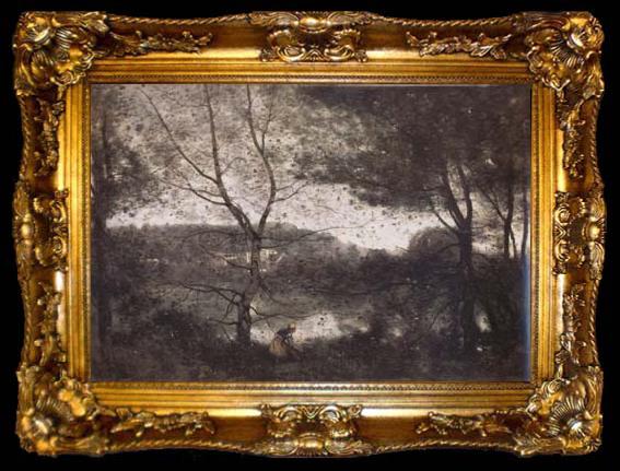 framed  Jean Baptiste Camille  Corot Ville-d